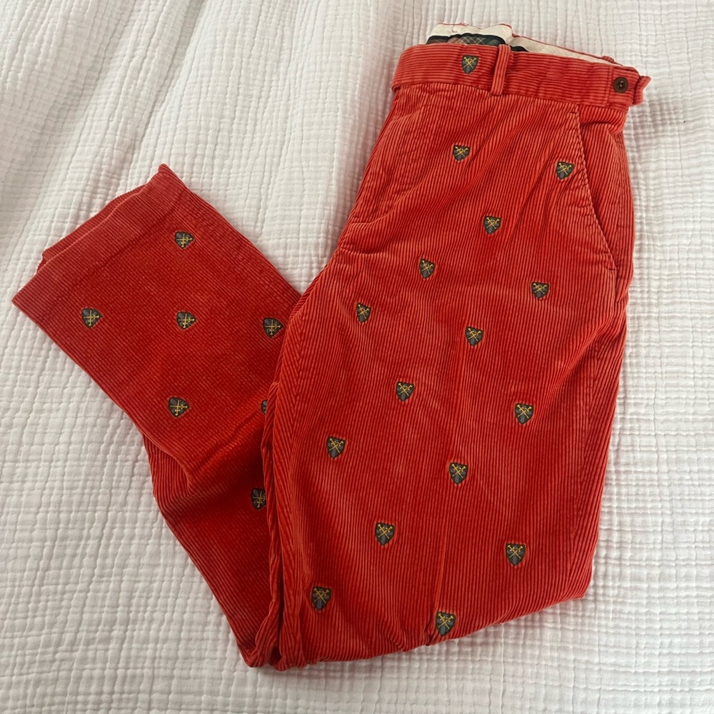 Polo Ralph Lauren Orange Corduroy Pant